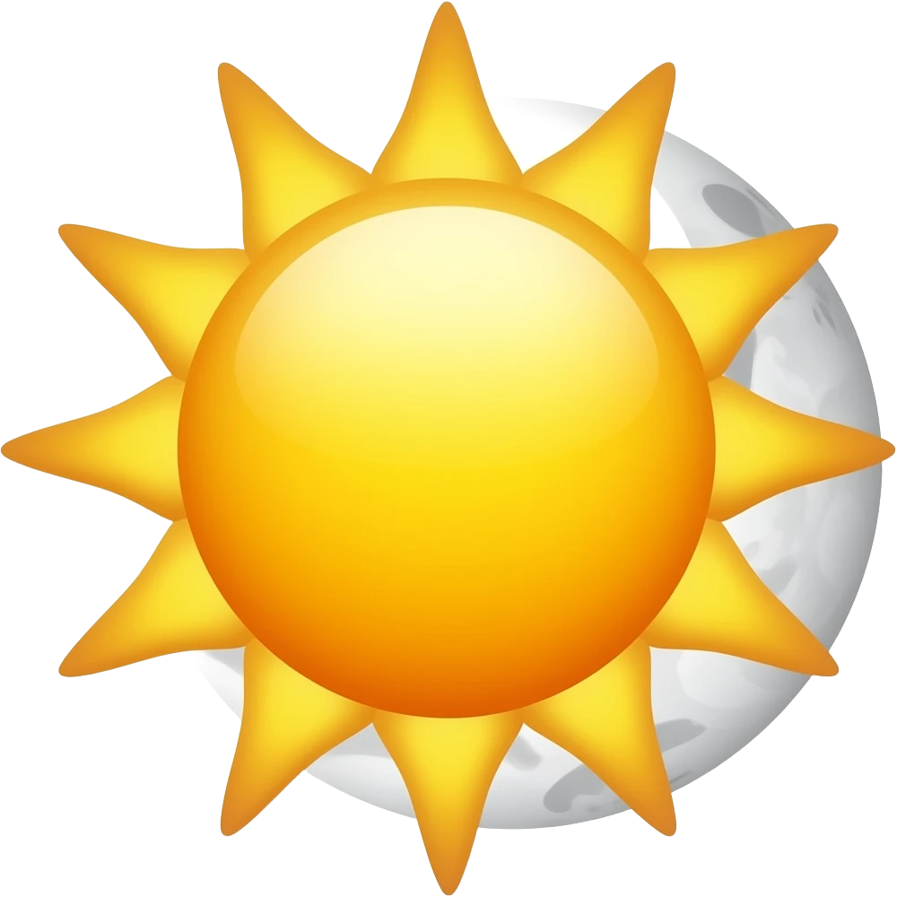 sun & moon emoji