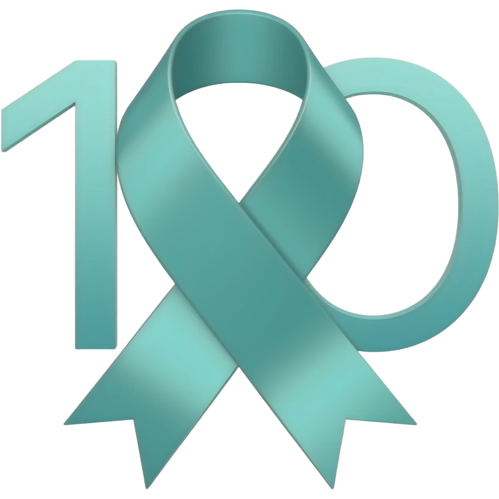 a 10th place ribbon that is pale turquoise with no word place or th after the 10 emoji