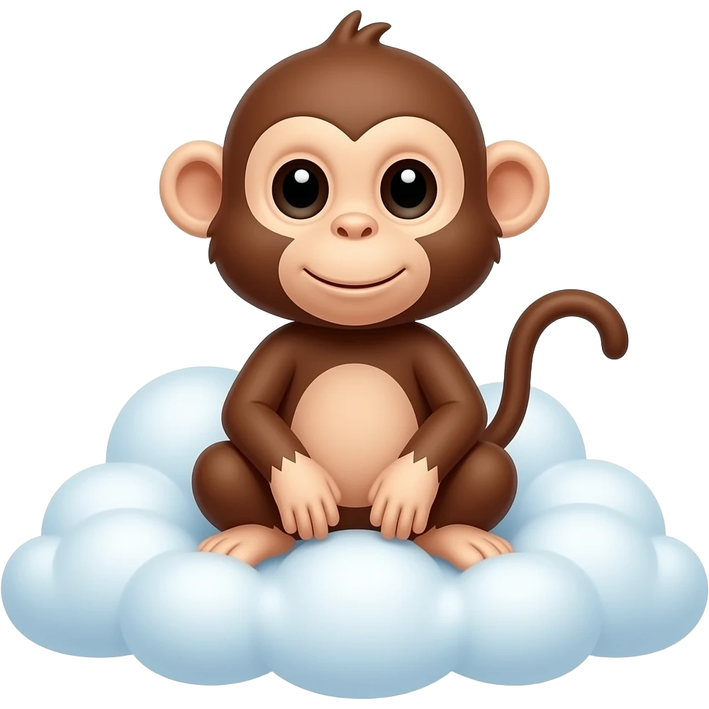 monkey and clouds emoji