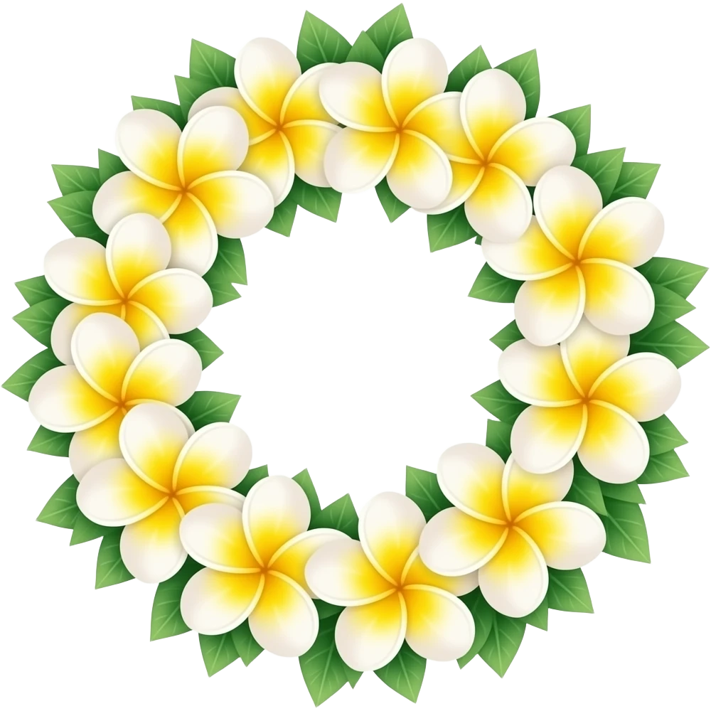 Plumeria Lei emoji
