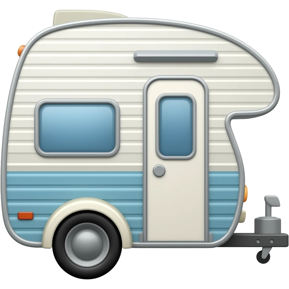 Camper with trailer emoji