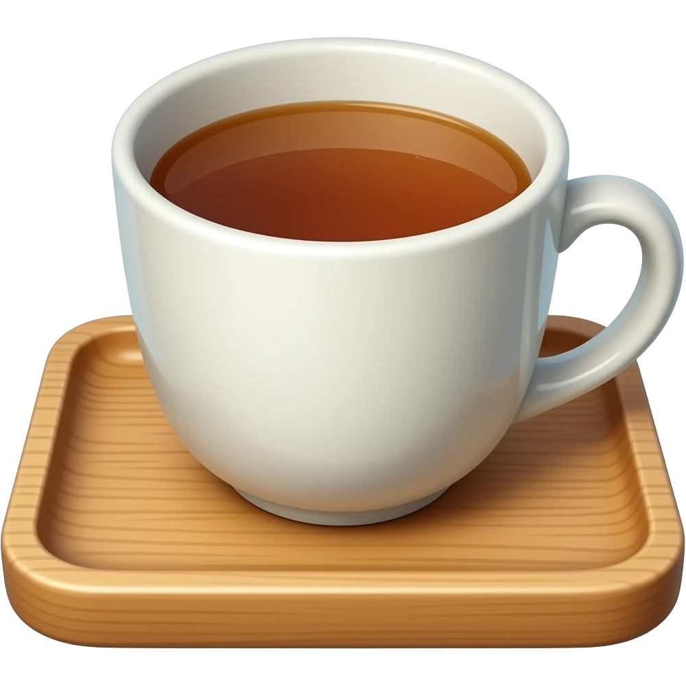 tea cup on atray emoji