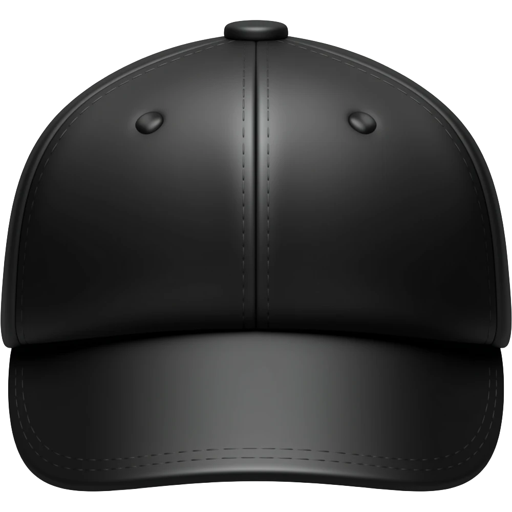 FANCY BLACK FLAT CAP emoji