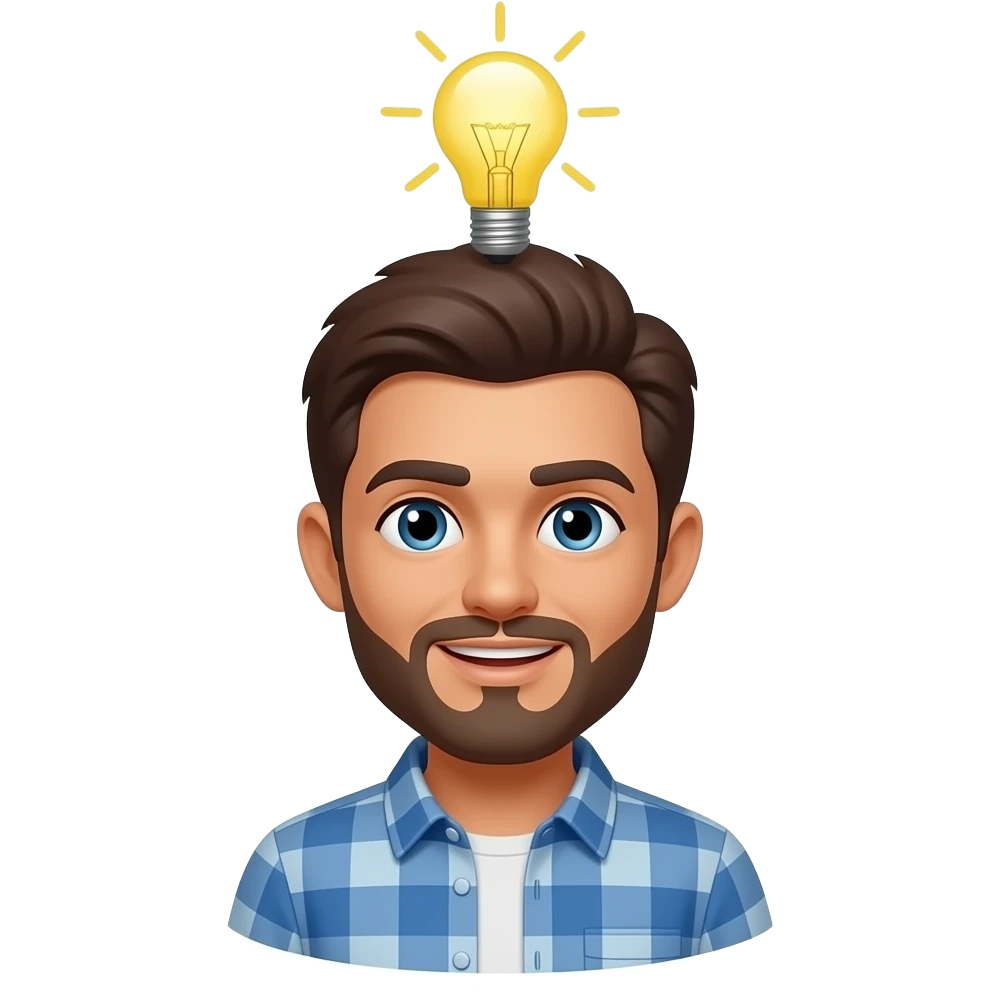 Создай эмоджи описывающая озарение, эврику emoji