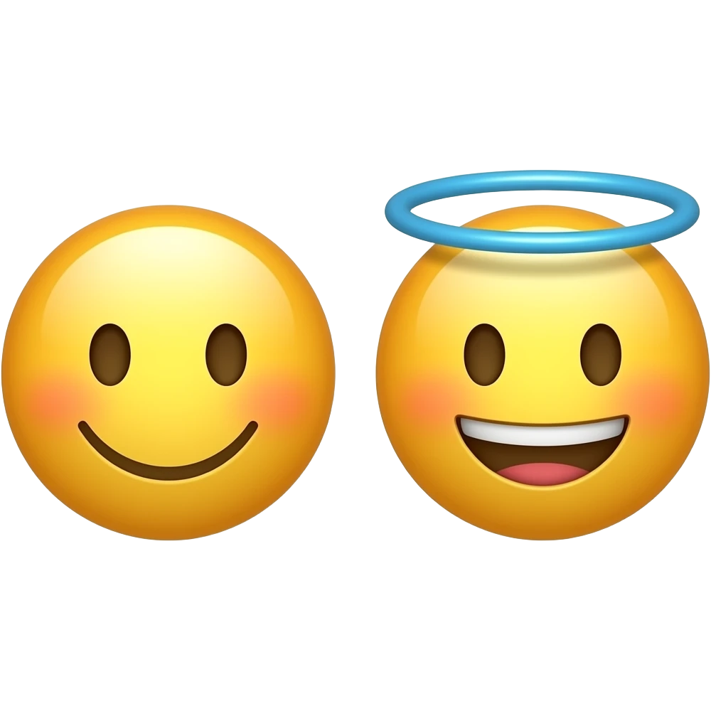 🙂😇 without human just emoji emoji