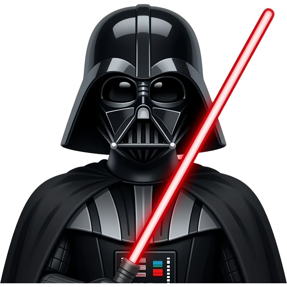 Haz un darth vader emoji