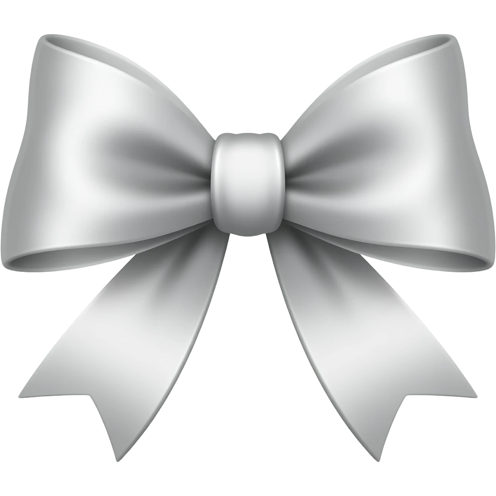 Silver bow emoji