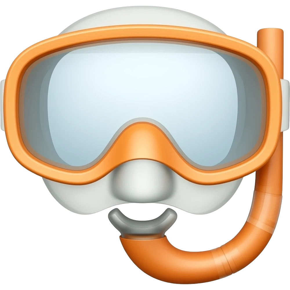 snorkel orange emoji