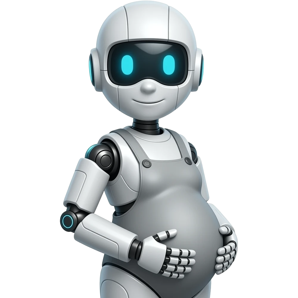 robot Pregnant emoji
