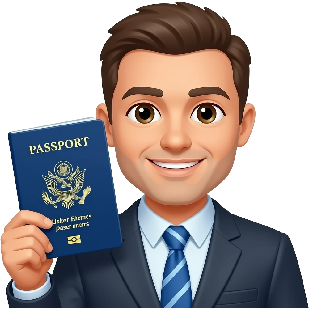 I show my passport emoji