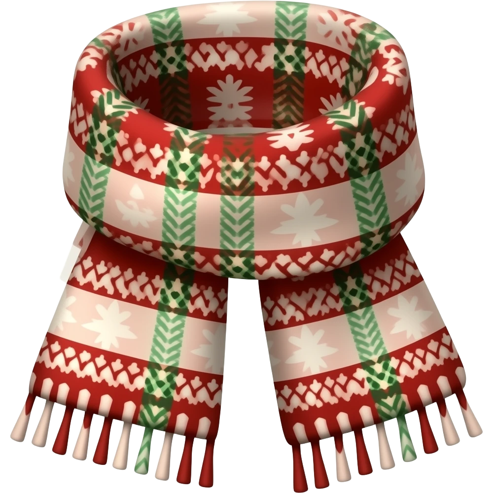 christmas scarf emoji