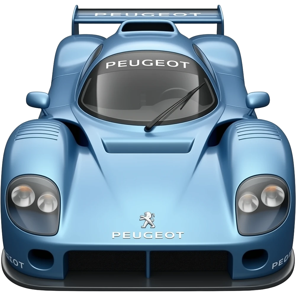 peugeot 905, highly detailed hyper realistic emoji