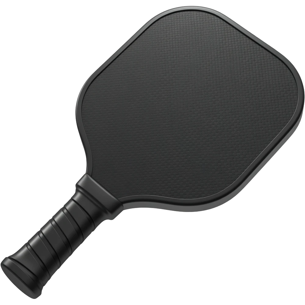 black foam pickleball paddle emoji