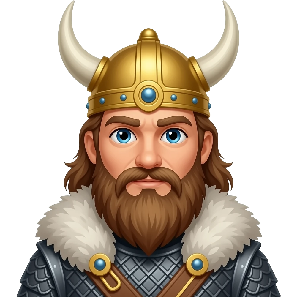 Viking king emoji