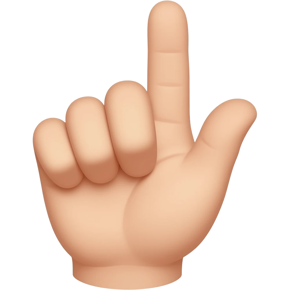 Thumb and pointer finger touching emoji