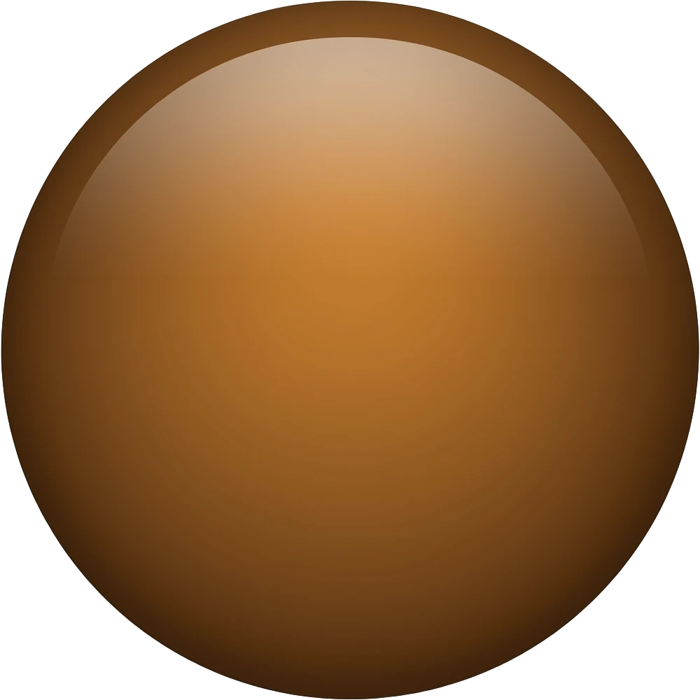 Brown circle emoji