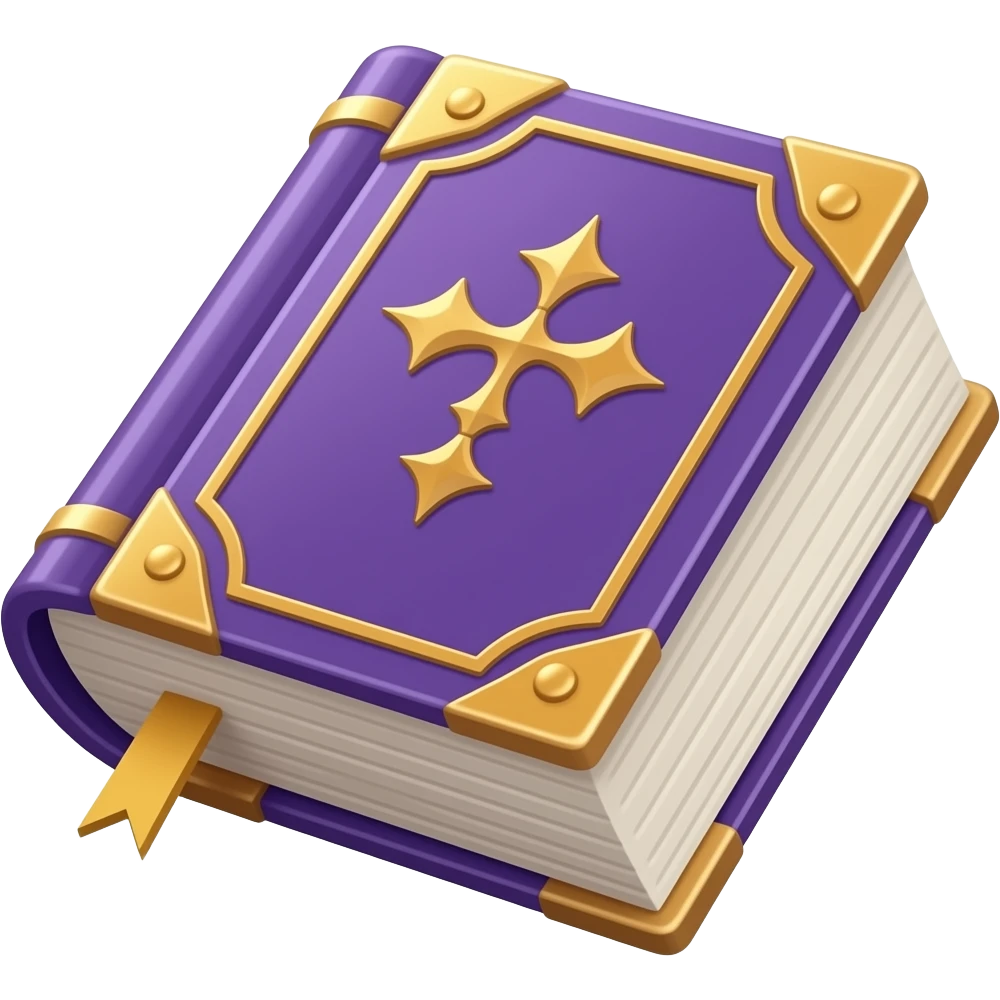 violet spell book emoji