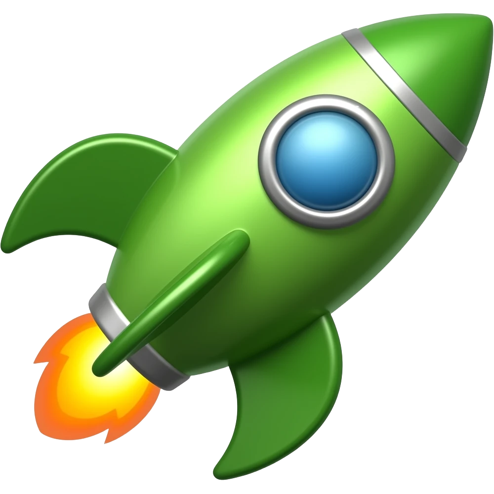 rocket green emoji