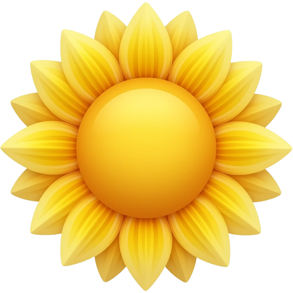 Sun drop flower emoji