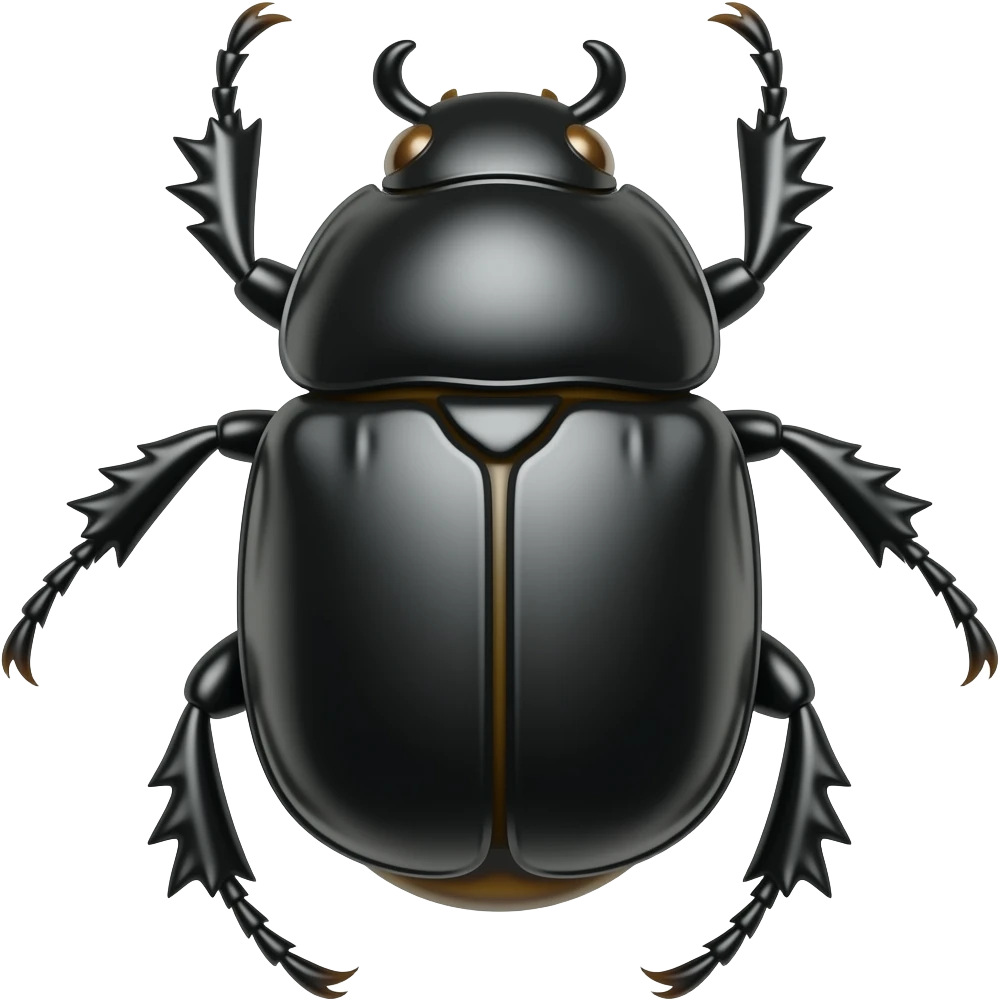 Dung beetle emoji