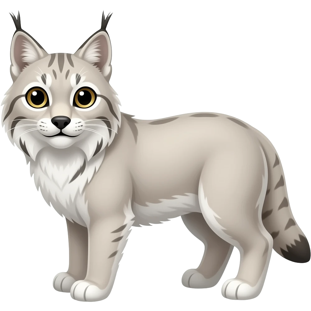 Canada white lynx emoji
