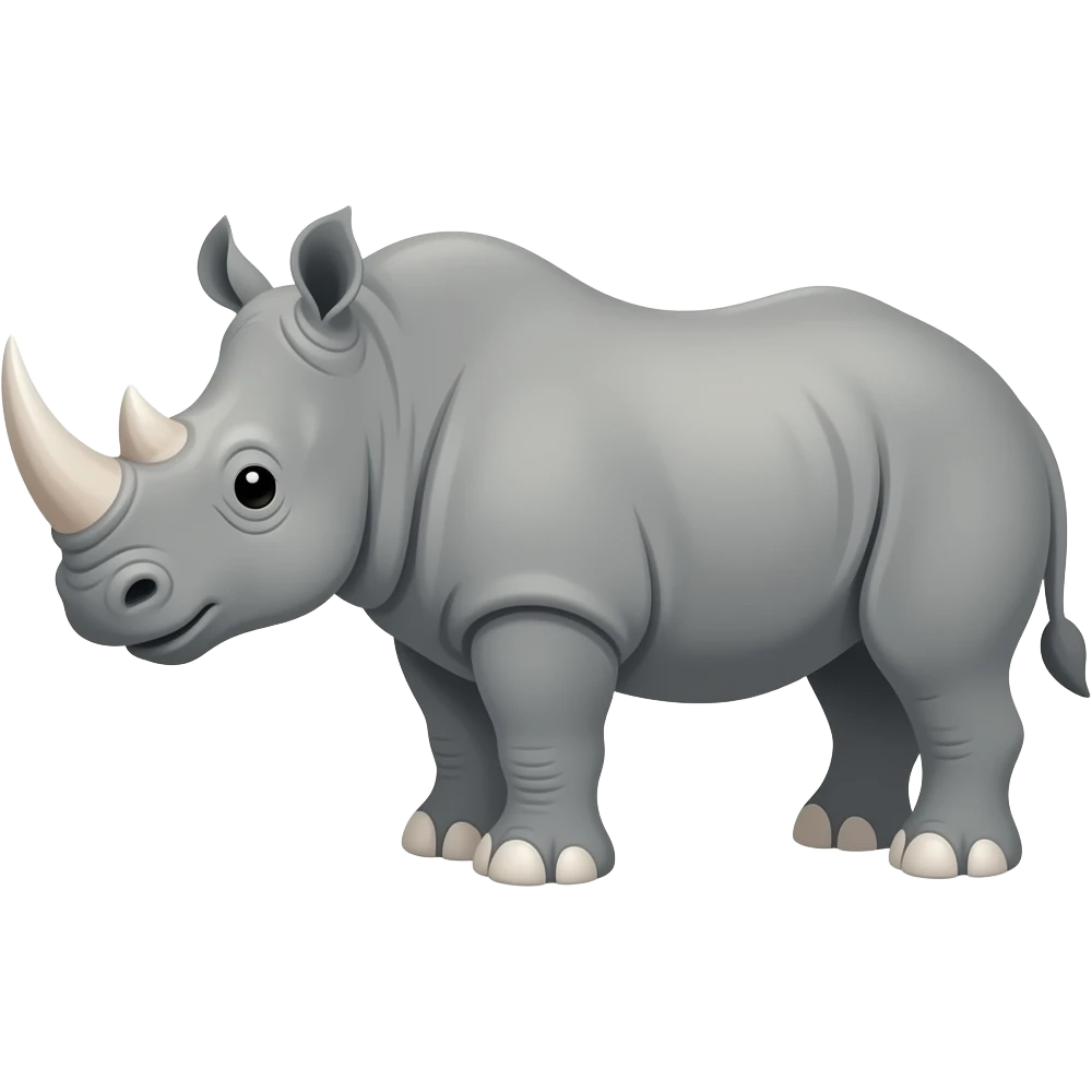 Cartoon rhino emoji