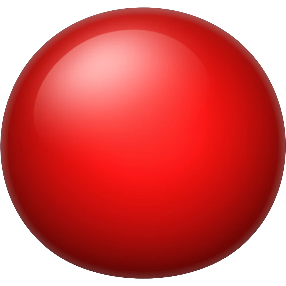 A red emoji