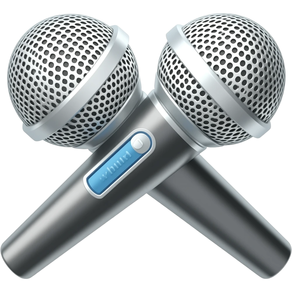 A microphone emoji