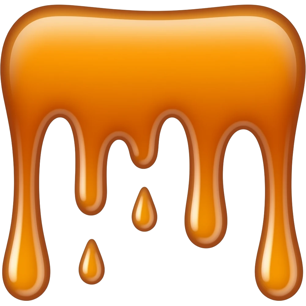 Caramel drizzle emoji