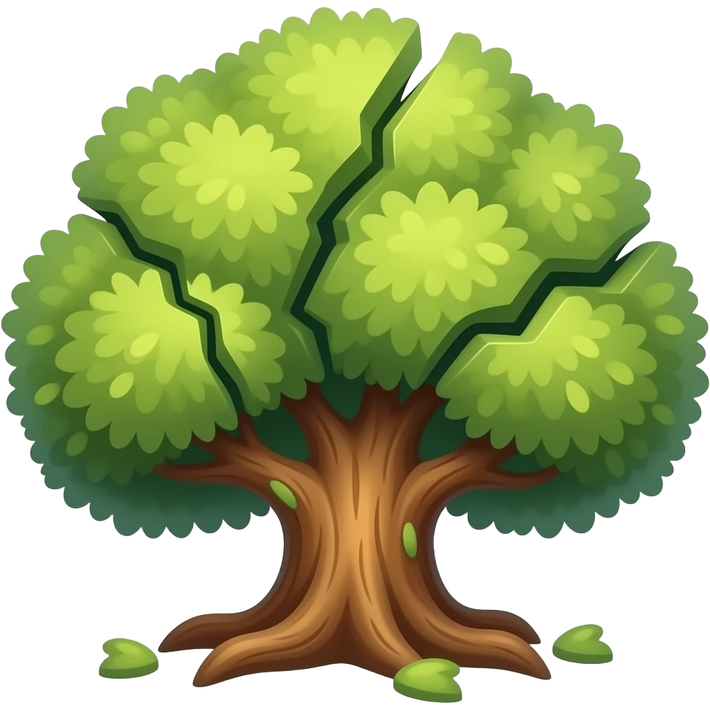 broken tree emoji
