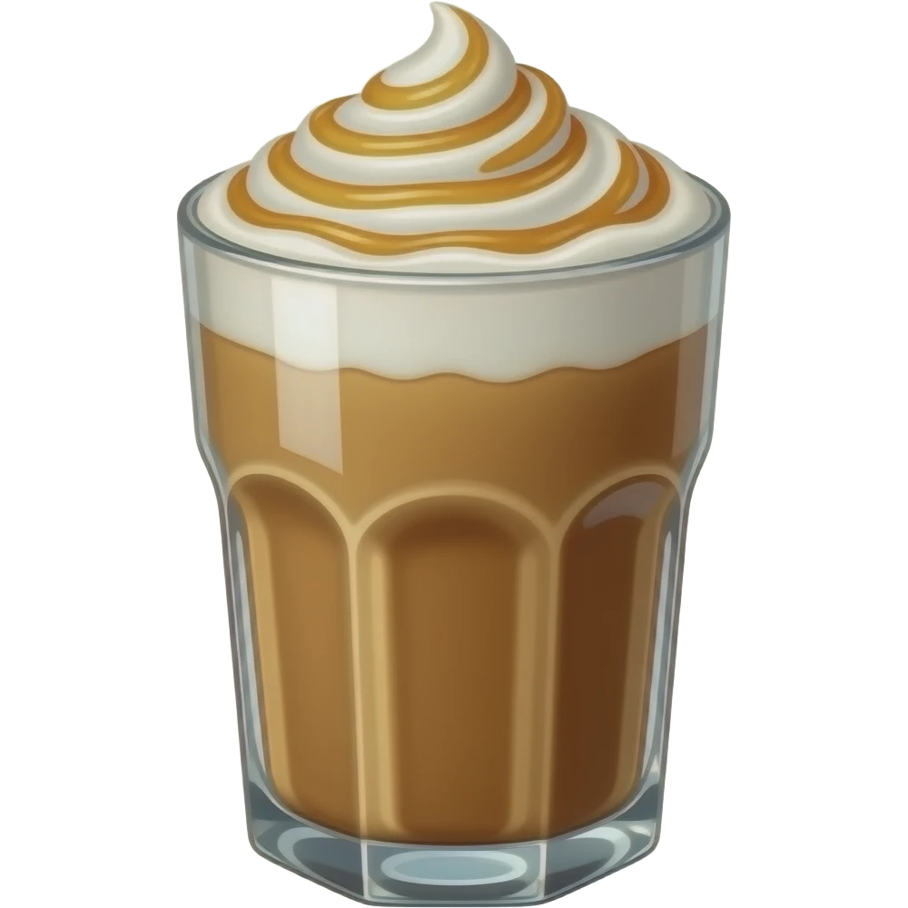 SALTED CARAMEL iced coffee emoji