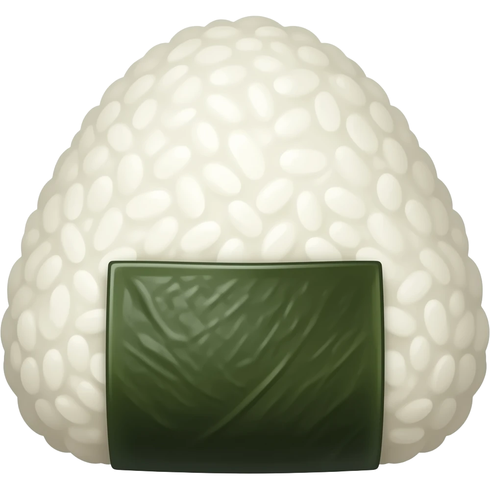 korean style round riceball emoji