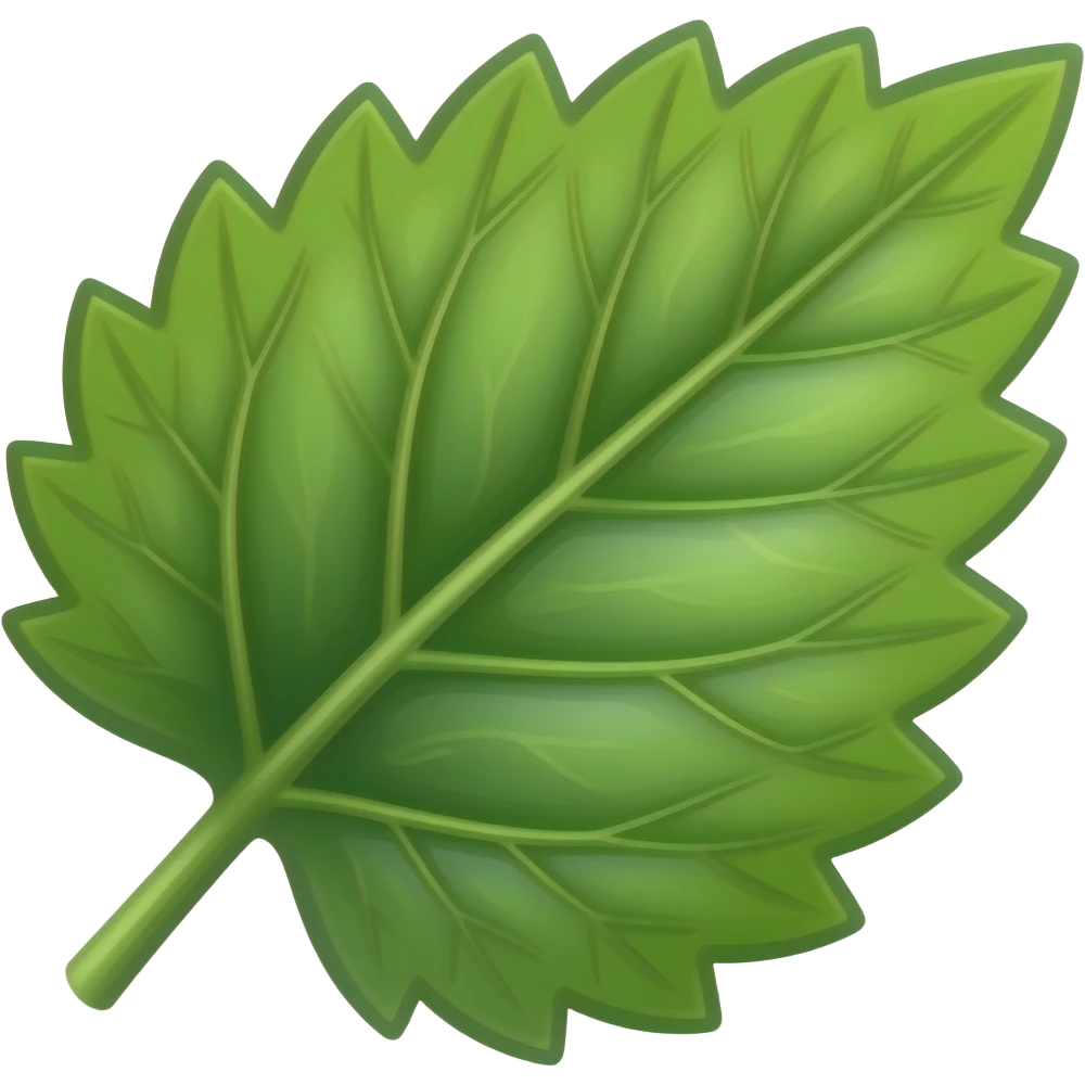 Perilla leaves emoji
