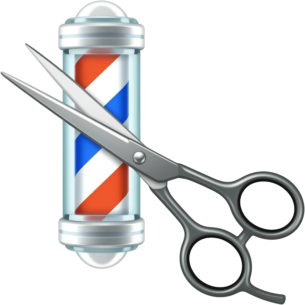 barber scissors emoji
