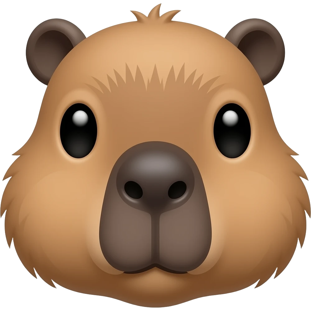 Capybara head emoji
