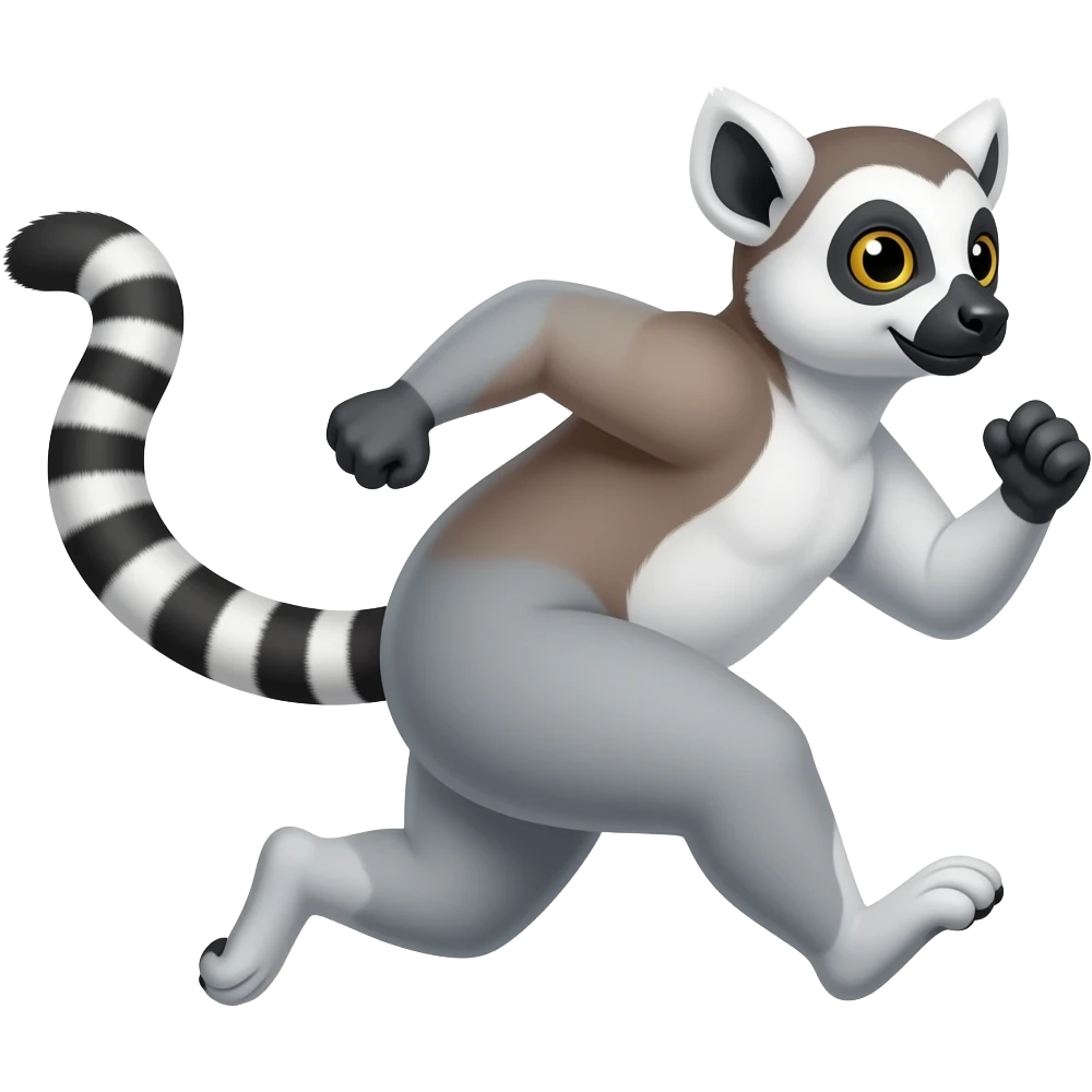 lemur running emoji