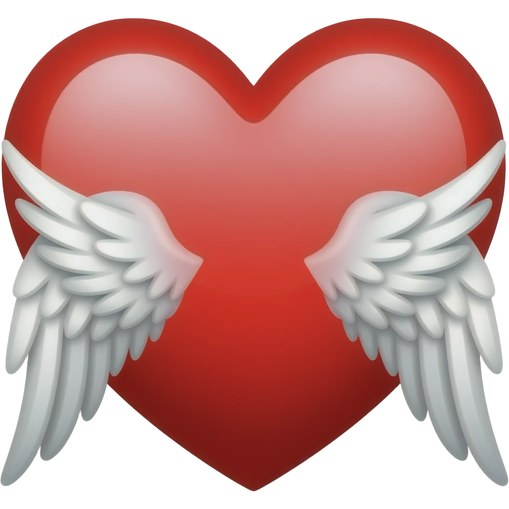 corazón con alas emoji