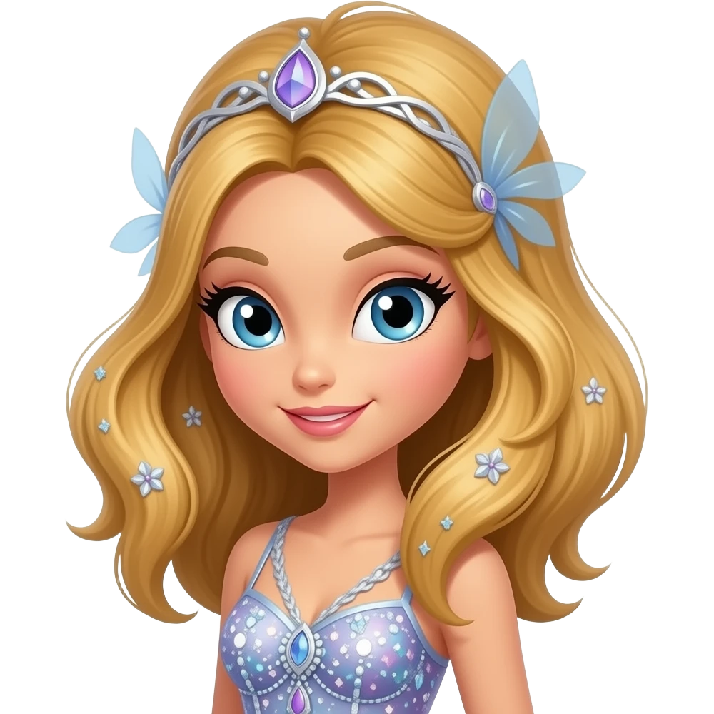 Bloom from Winx Club wearing her Enchantix. emoji | AI Emoji Generator