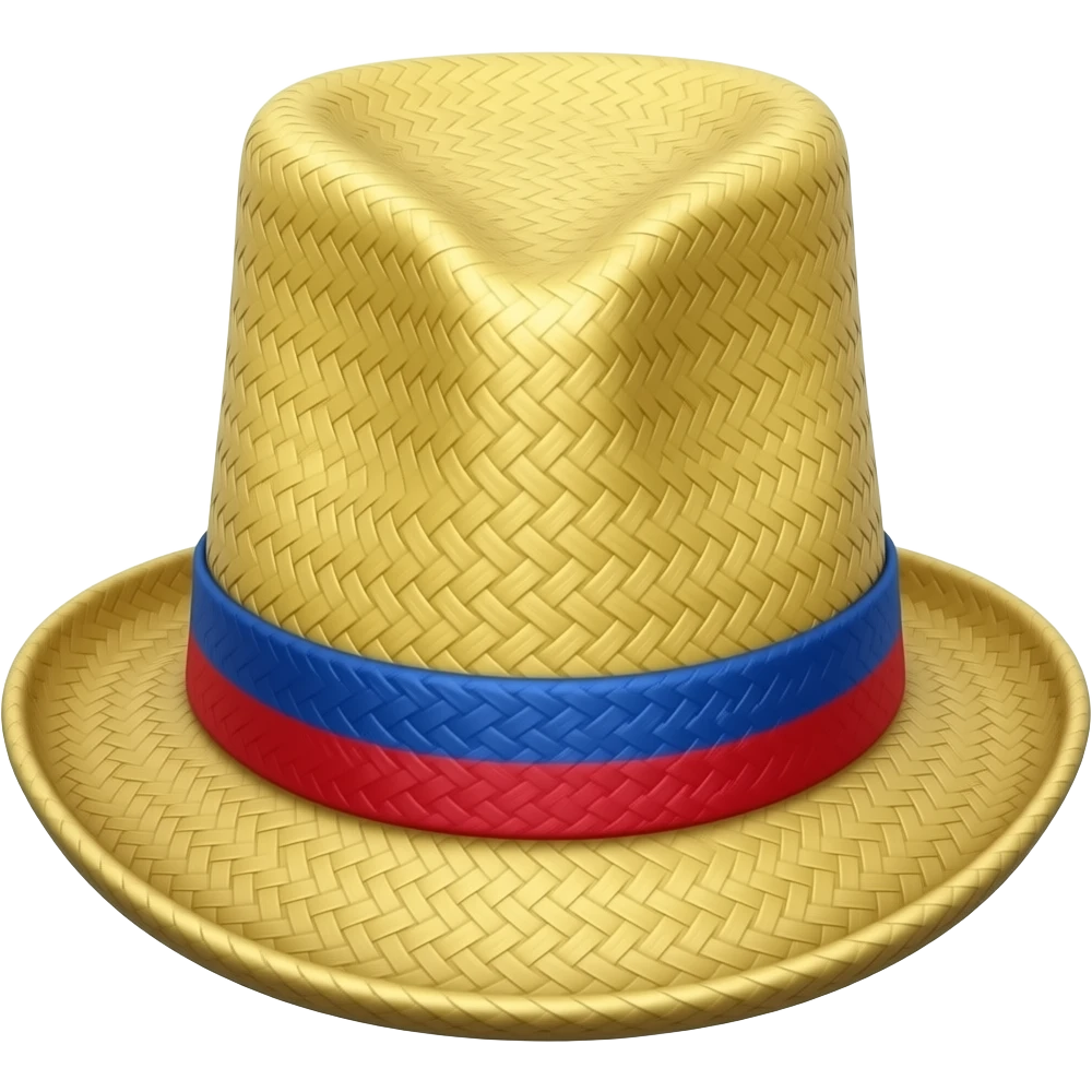 Sombrero volteado colombia emoji