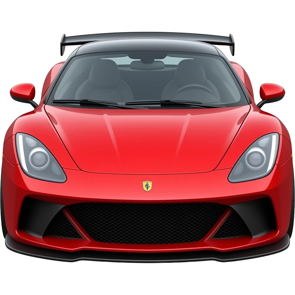 Supercar red emoji