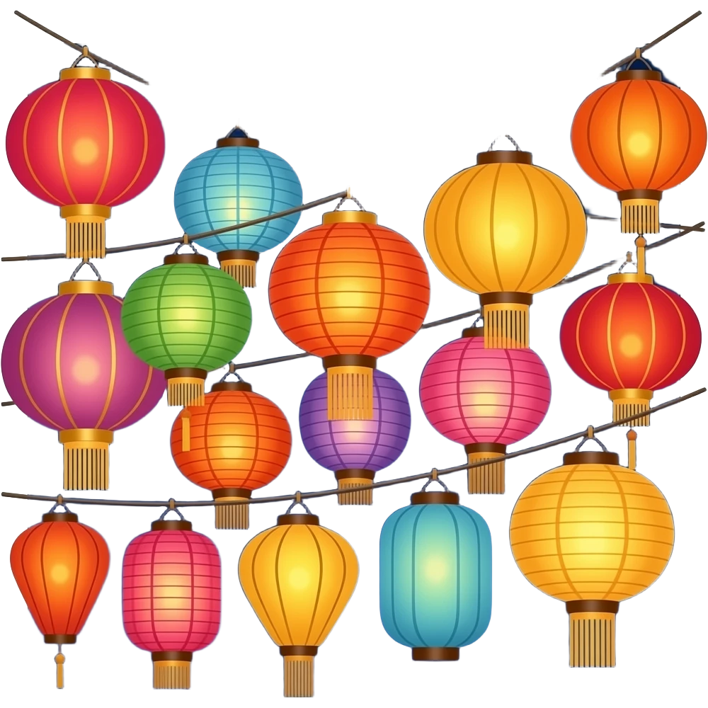 Colorful Festival Lights emoji