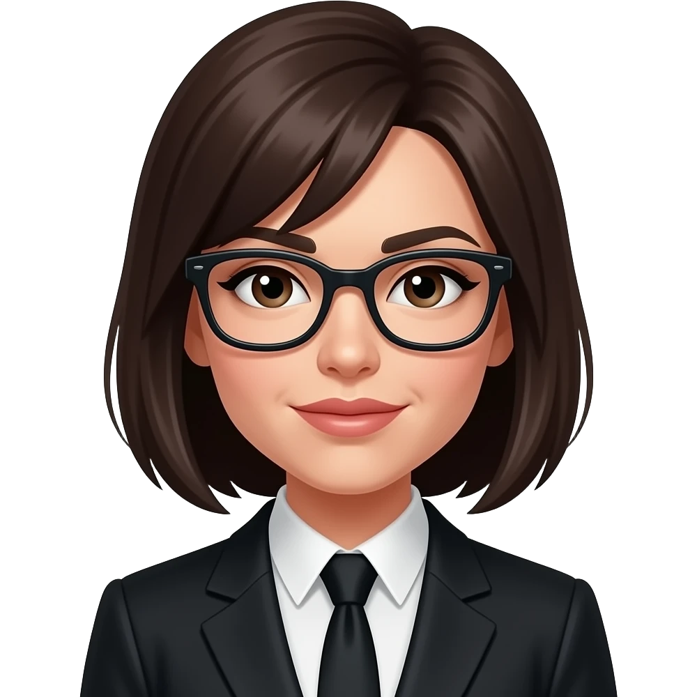 🕵🏻‍♀️lentes negros, ropa negra emoji