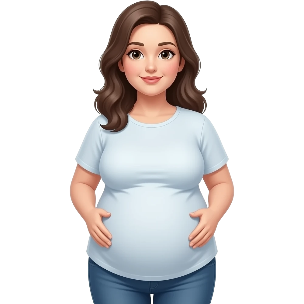 مرأة بدينة. الجسم بيضاء بملابس مغريه اظهر جسمها كاملا emoji