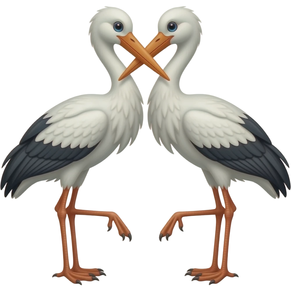 cigogne amour emoji