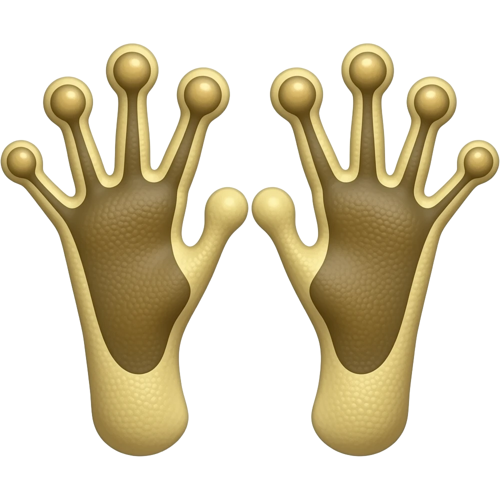 frog feet webbed emoji