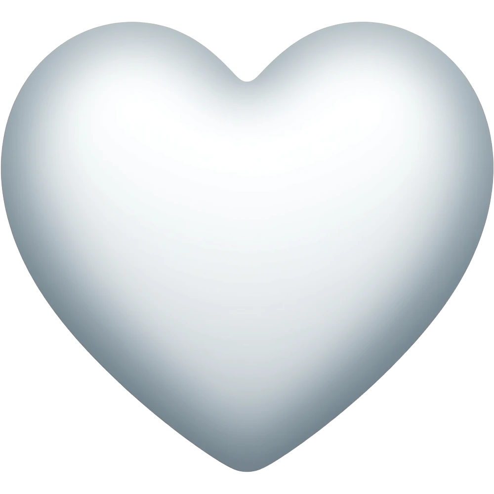 Corazón blanco emoji