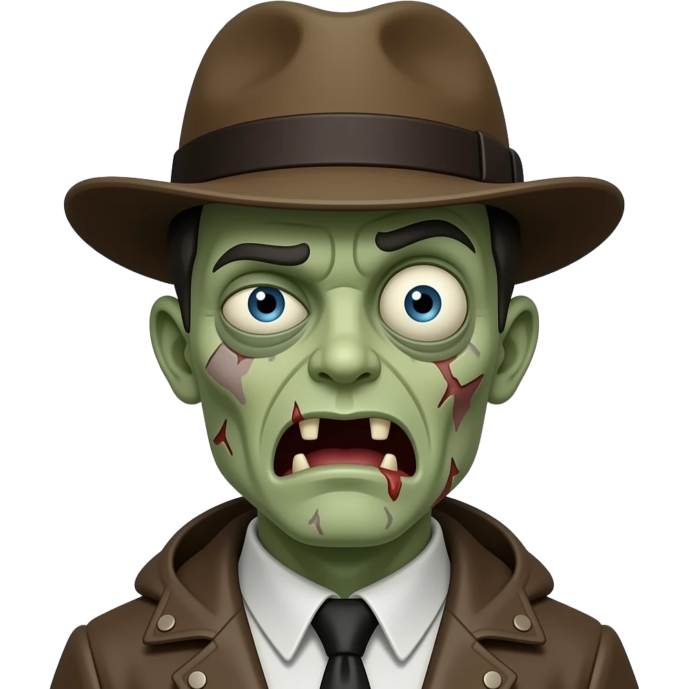 Male zombie with Hat emoji