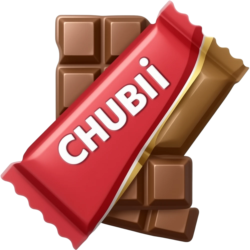 Chubi chocolate emoji