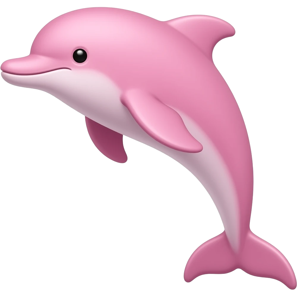 Pink dolphin emoji