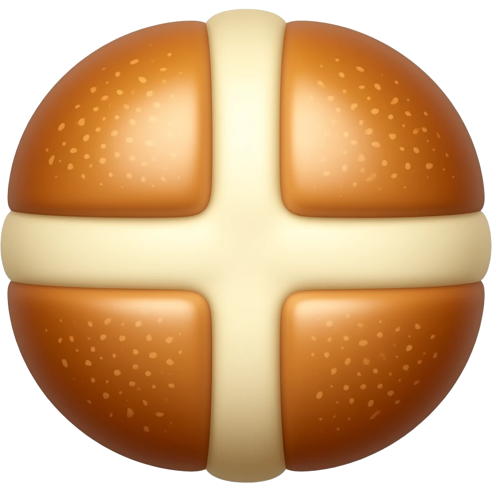 THE HOT CROSS BREAD AND THE SOURDOUGH BREAD emoji | AI Emoji Generator